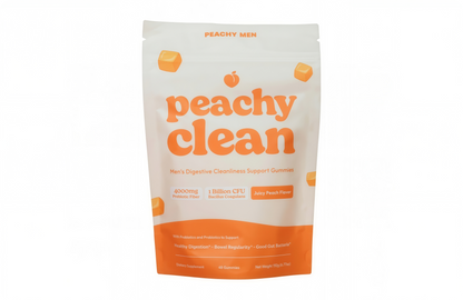 Peachy Clean Sugar-Free Pre+Probiotic Fiber Gummies 48 Count